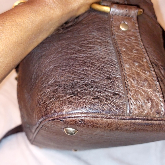 YSL Muse Rive Gauche Ostrich Bag - Picture 5 of 15